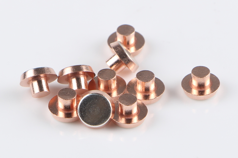 细晶银/铜复合触点铆钉